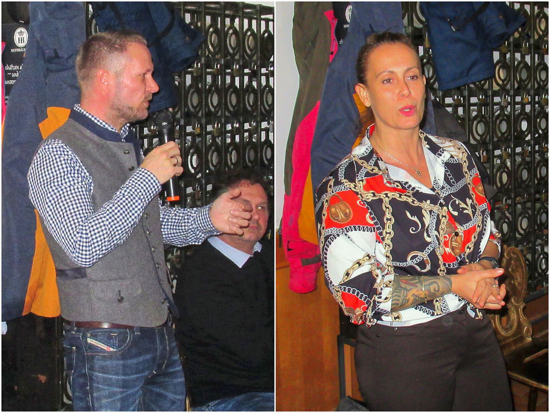 Unter den Gästen der Mitgliederversammlung: Bezirksvorsitzender Daniel Brunnner und die Vorsitzende TruKa UniBw München, Melanie Haschberger. Foto: EZ