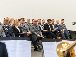 Zahlreiche Gäste aus Kommunal- und Landespolitik, Bundeswehr sowie aus der Verwaltung kamen zum Jahresempfang des Landesverbandes. Foto: Staatskanzlei Saarland/pf