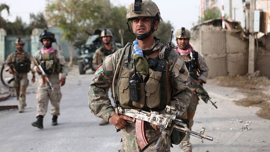 Afghanische Soldaten während einer militärischen Operation in Kunduz. Foto: dpa