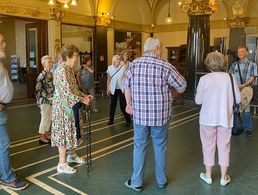 Interessante Ausflugsziele stehen stets auf dem Programm der Kameradschaften der Ehemaligen im DBwV: Diesmal besichtigte die (KERH) Großraum Düsseldorf-Berg.-Land die Stadthalle in Wuppertal. Foto: KERH Großraum Düsseldorf-Berg.-Land