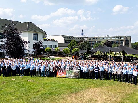 Die Teilnehmerinnen und Teilnehmer der Landesversammlung 2025 des Landesverbands Ost. Foto: DBwV/Flachsmeier