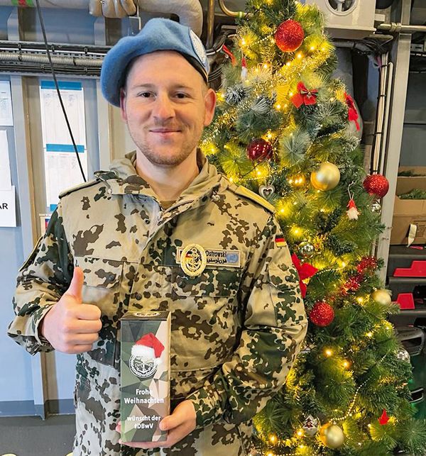 Oberbootsmann Tom von Ostrowski war mit seiner Fregatte im UNIFIL-Einsatz vor dem Libanon stationiert. Foto: privat