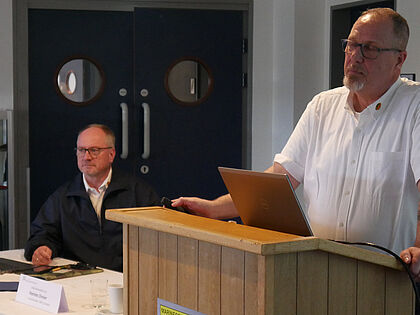 Michael Struve und Hannes Dreier führten das Seminar durch. Foto: LV Nord