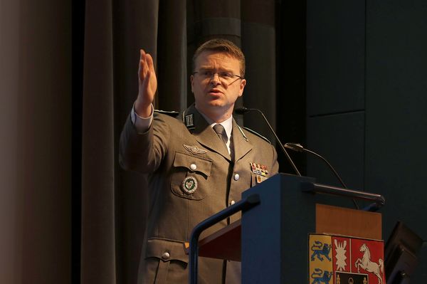 Der Bundesvorsitzende, Oberstleutnant André  Wüstner. Foto: DBwVHepner