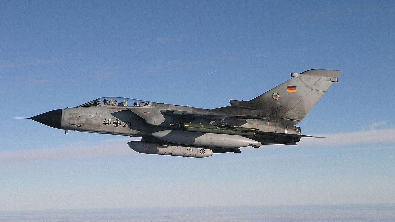 Eine Recce-Tornado auf einer Aufklärungsmission. Archivfoto: Pressezentrum Luftwaffe/dpa