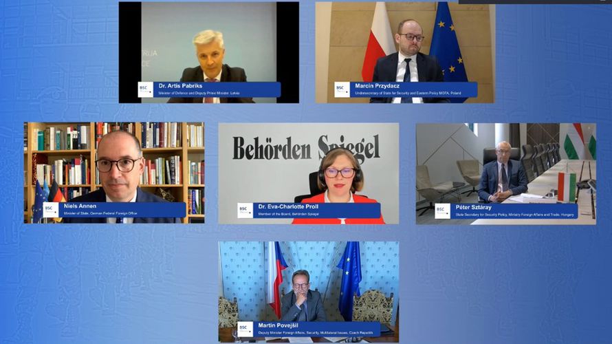 In verschiedenen Diskussions-Panels drehte sich alles bei der BSC um europäische Sicherheitsthemen. Screenshot: DBwV