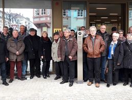 Teilnehmer der KERH Karlsruhe vor dem Bundesgerichthof in Karlsruhe. Fotos: DBwV/Hartmut Lorek