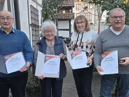 v.l.: Horst Mundhenk und Bärbel Schaper sowie Heidi und Rolf Förster. Foto: DBwV/LV Nord