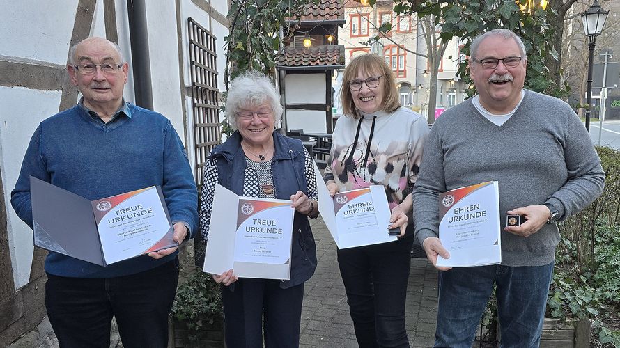 v.l.: Horst Mundhenk und Bärbel Schaper sowie Heidi und Rolf Förster. Foto: DBwV/LV Nord