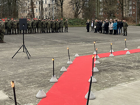 Appell und Feier fanden in der Scharnhorst-Kaserne statt. Foto: LV Nord