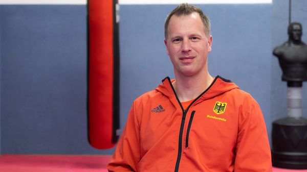 Kapitänleutnant Jörg ist Mitglied im Deutschen BundeswehrVerband und Teamkapitän der deutschen Mannschaft bei den Invictus Games 2023 in Düsseldorf. Foto: DBwV/Sarina Flachsmeier