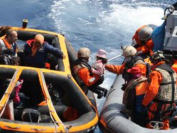 Seenotrettung auf dem Mittelmeer. Foto: Bundeswehr