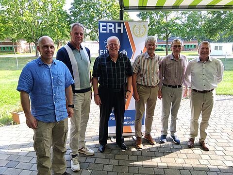 Martin Koch (von links), Michael Podzus, Andreas Sobotta, Ortwin Timm, Hergen Hennings und Gerd Dombrowski. Foto: DBwV