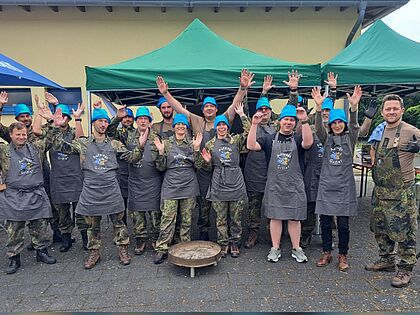 Teilnehmende an der Veranstaltung „Fire & Fit". Foto: Oberstabsfeldwebel Blenz