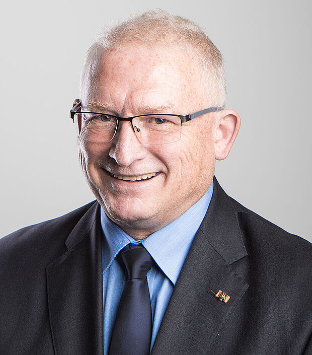 Vorsitzender Fachbereich Beteiligungsrechte Oberstabsfeldwebel a.D. Andreas Hubert Foto: DBwV/Scheurer