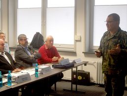 Andreas Brandes informierte über Neues aus dem Verband. Foto: DBwV