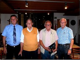 Die Geehrten Günter Bredl und Adolf Faulhammer mit den Vorsitzenden Bernhard Hauber (l.) und Norbert Frühwald (r) Foto: DBwV 