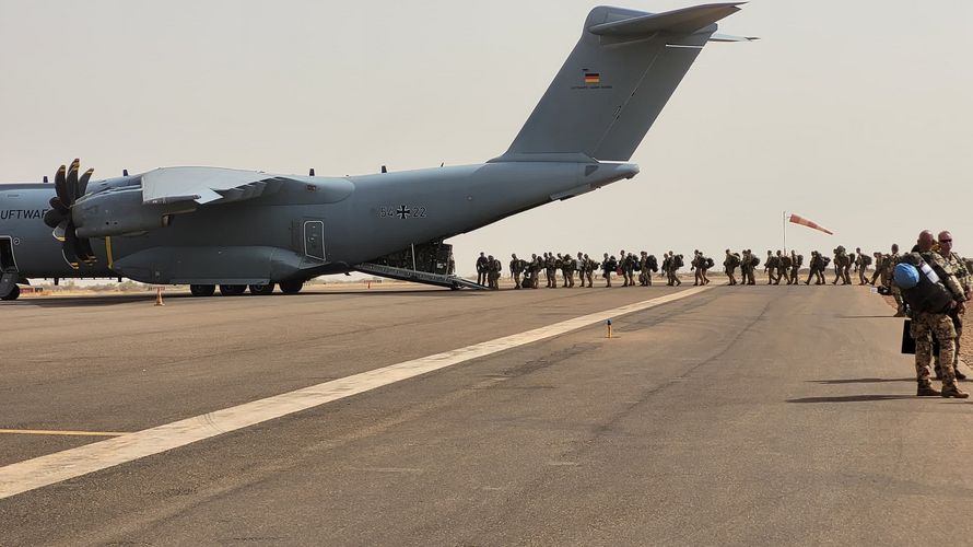 Mit Transportflugzeugen vom Typ Airbus A400M haben die letzten Soldatinnen und Soldaten Gao verlassen. Foto: X/@Bw_Einsatz