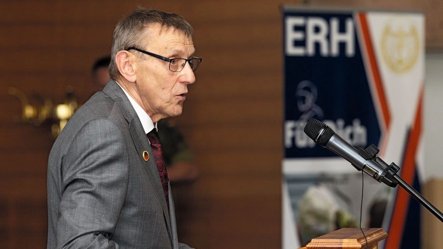 Oberstleutnant a.D. Manfred Lidl führt seit 2009 die Munsteraner Ehemaligen an. Foto: DBwV/Yann Bombeke
