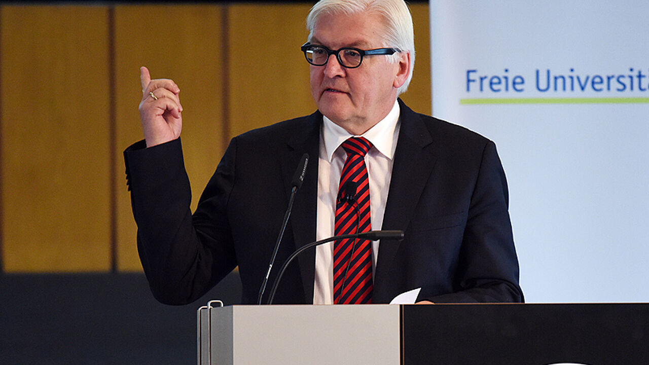 Außenminister Frank-Walter Steinmeier hielt die Festrede.