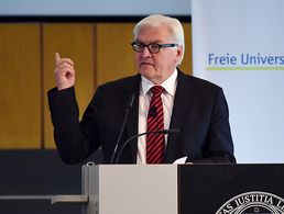 Außenminister Frank-Walter Steinmeier hielt die Festrede.