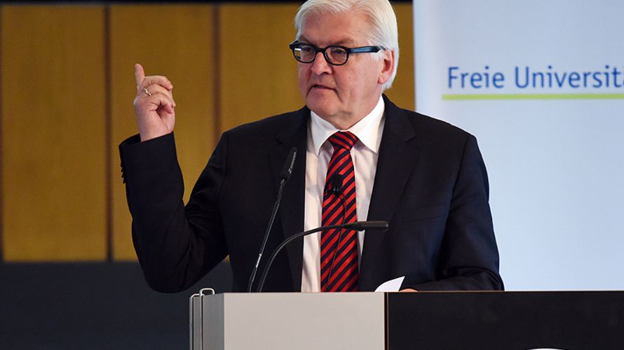 Außenminister Frank-Walter Steinmeier hielt die Festrede.