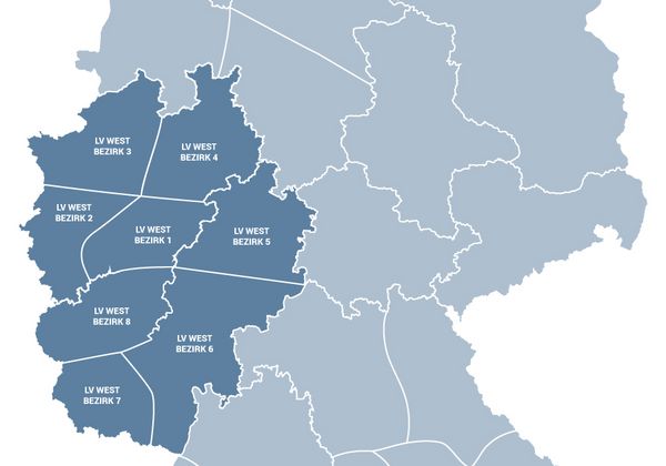 Bezirke des Landesverbandes West