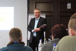 Oberstleutnant i.G. Dr. Detlef Buch stellte seine Pläne zur Umsetzung der Beschlüsse der Hauptversammlung vor Foto: DBwV/ik