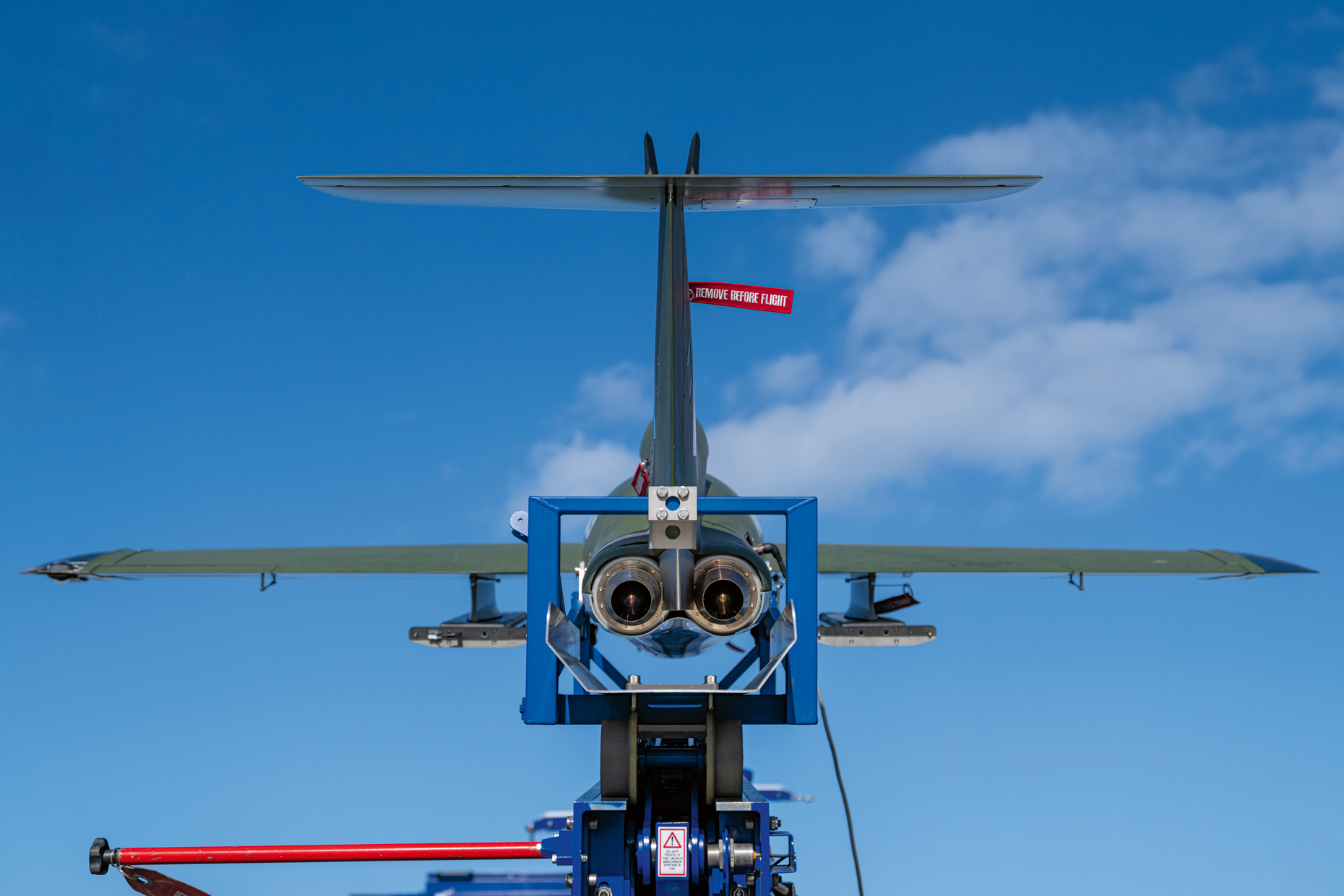 „Bird of Prey“ auf dem Startkatapult. Foto: Airbus Defence and Space GmbH 2026