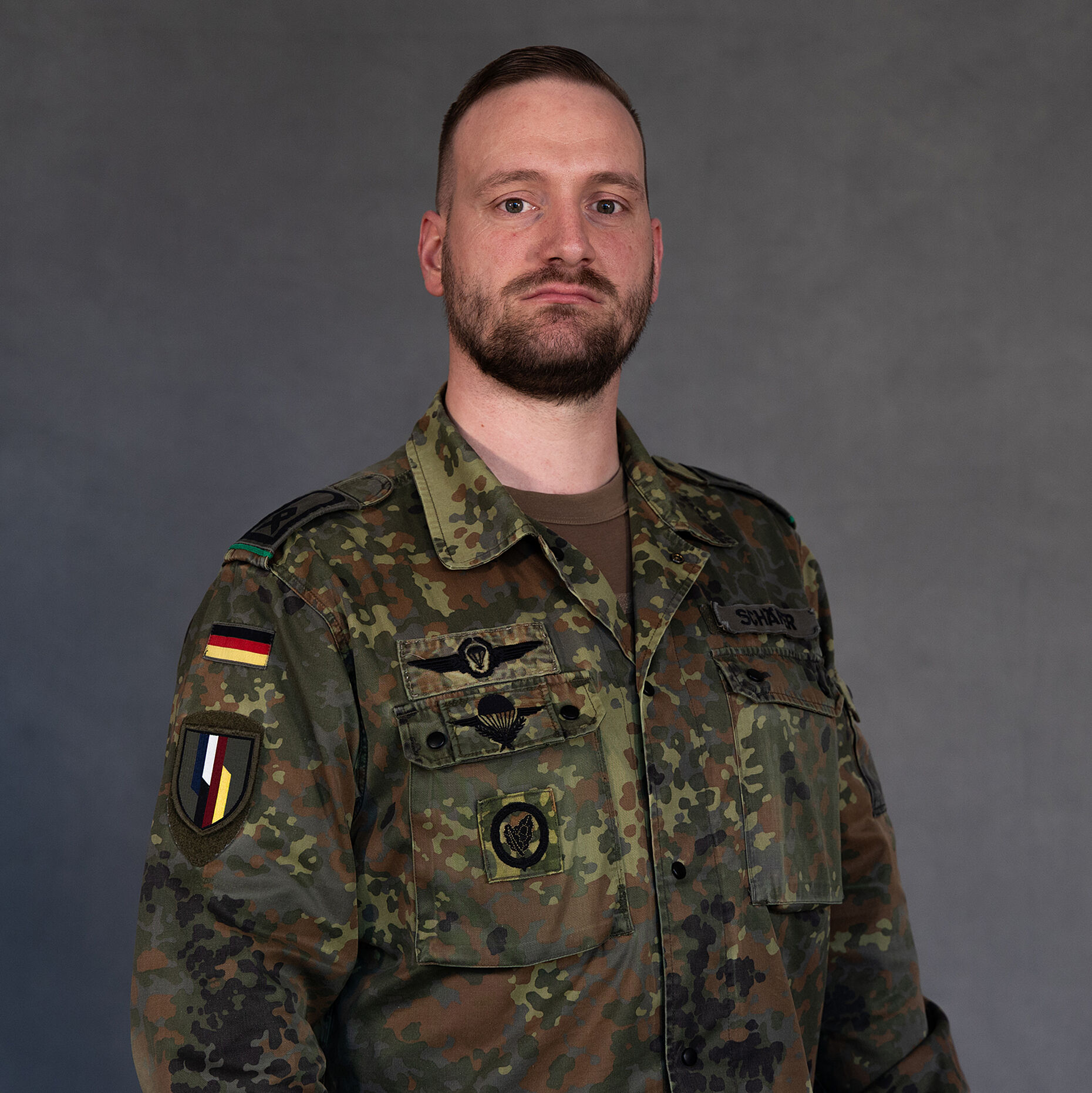Hauptfeldwebel Marvin Schäfer. Foto: DBwV/Sarina Flachsmeier