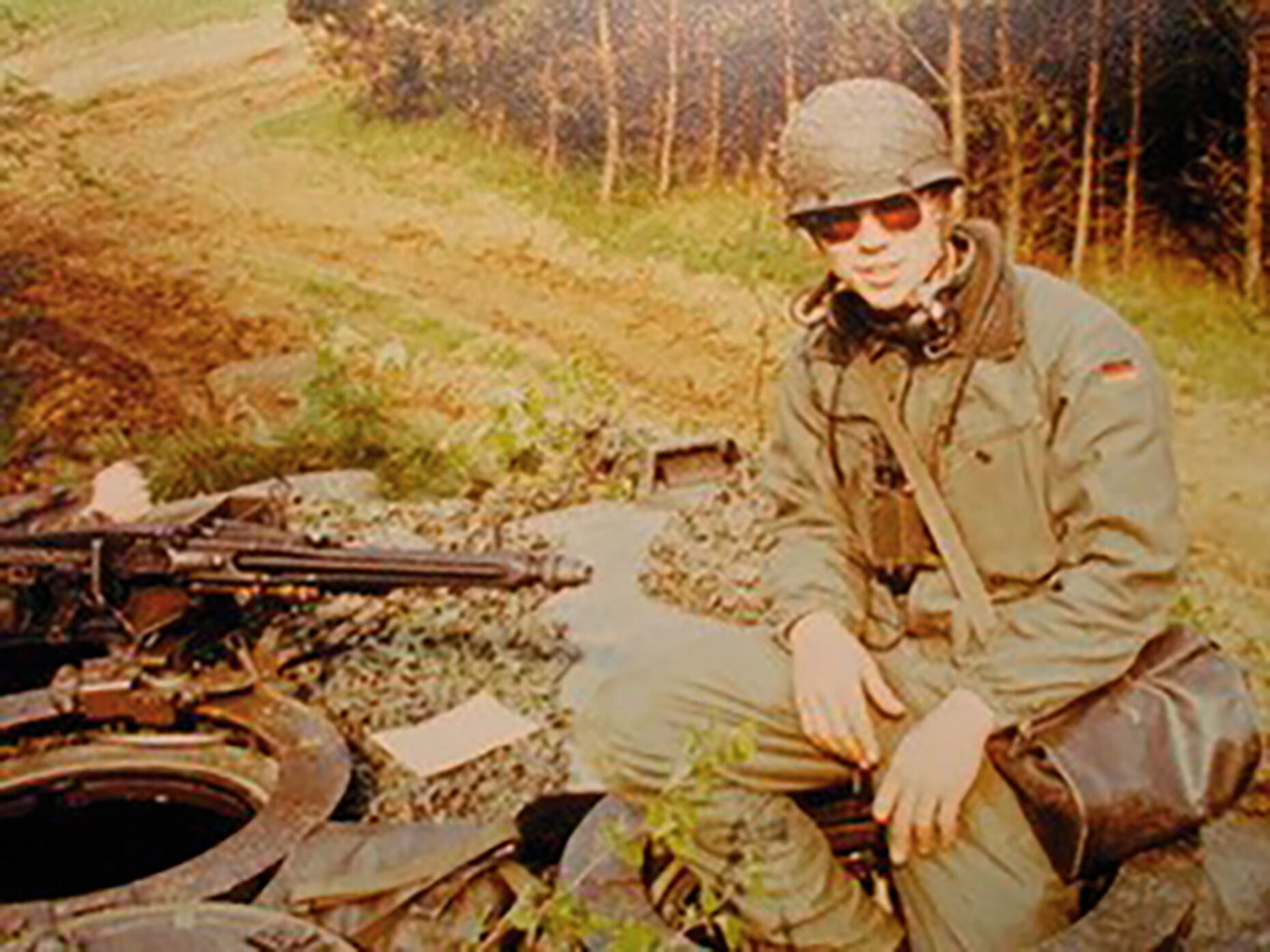 Wehrdienst 1981: Stephan Trenckmann bei einer Übung als Panzeraufklärer. Foto: privat