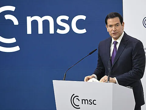 Auf der MSC betonte US-Außenminister Marco Rubio die Verbundenheit zu Europa, sparte aber auch nicht mit freundlich verpackter Kritik. Foto: picture alliance/REUTERS/Thilo Schmuelgen
