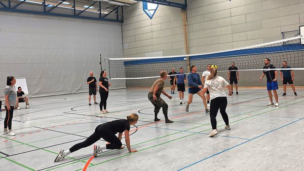 Teilweise tolle Ballwechsel konnten in den Spielen beobachtet werden. Foto: DBwV/Wontka