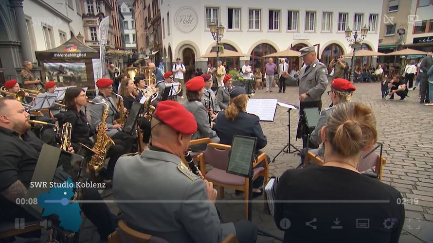 Auch in Koblenz wurde der Veteranentag gefeiert. Foto: Screenshot/DBwV