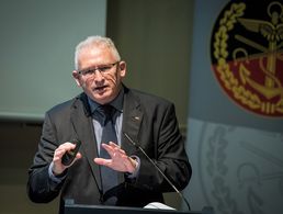 Vorsitzender Fachbereich Beteiligungsrechte, Oberstabsfeldwebel a.D. Andreas Hubert (Foto: DBwV/Scheurer)