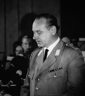 Auf der 5. Hauptversammlung des DBwV im Juni 1963 in Bad Godesberg trug Hauptfeldwebel Stahlberg die Forderungen des Verbands vor. Foto: Archiv DBwV