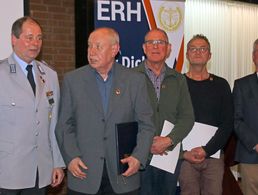 v.l: Gebauer, Bandorf Bott, Hennecke und Priesemann. Foto: DBwV/LV Nord