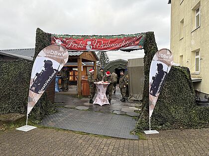 Die TruKa Graf-Haeseler Kaserne in Lebach feierte Weihnachten. Foto: TruKa