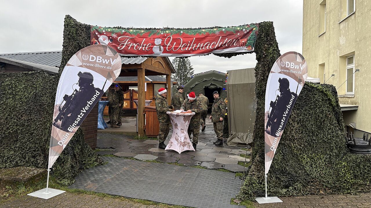 Die TruKa Graf-Haeseler Kaserne in Lebach feierte Weihnachten. Foto: TruKa