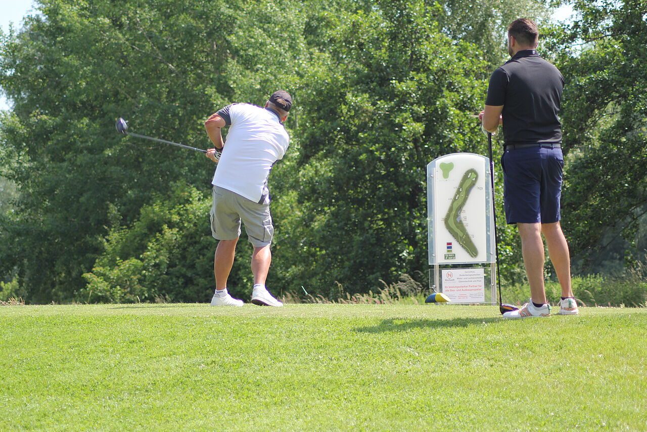 Die Teilnehmer der German Navy Golf Trophy waren überwiegend Angehörige der Marine, aber auch Spieler aus anderen Teilstreitkräften sowie Ehemalige nahmen teil. Foto: Michael Au