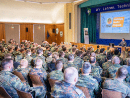 Volles Haus beim Informationsbesuch des Bundesvorsitzenden in Aachen. Foto: AusbZ TLS /Lara Driessen