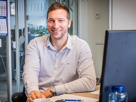 Oberbootsmann Marcel L. zeigt sich dankbar, dass er nach seiner Dienstunfähigkeit eine neue berufliche Chance erhalten hat. Foto: Franziska Pilz
