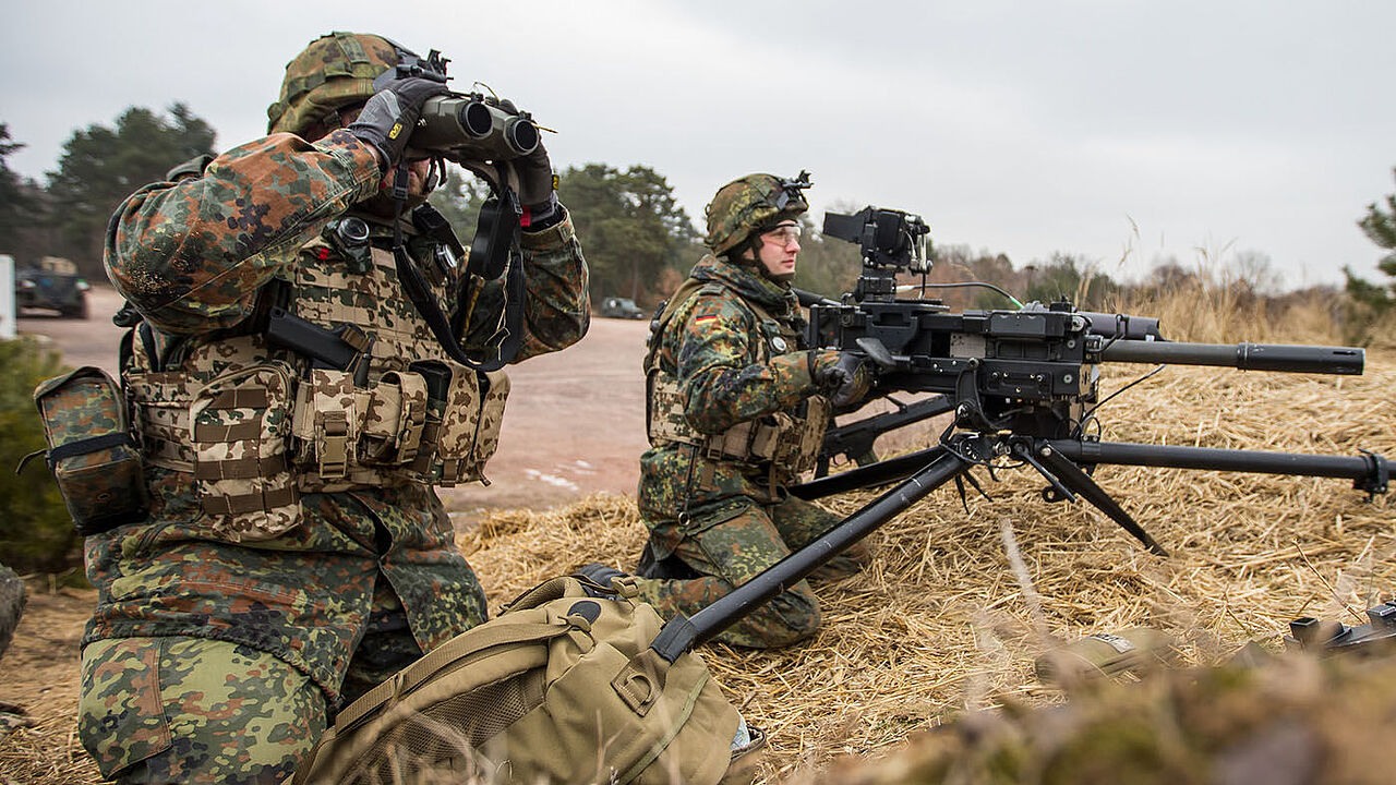 Soldaten des Objektschutzregiments der Luftwaffe üben in Vorbereitung auf ihren Mali-Einsatz Foto: Bundeswehr