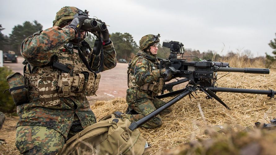 Soldaten des Objektschutzregiments der Luftwaffe üben in Vorbereitung auf ihren Mali-Einsatz Foto: Bundeswehr