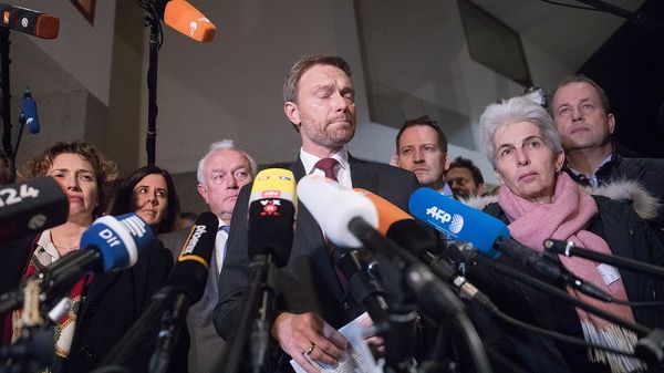 Mit dem Auftritt Christian Lindners vor den Kameras war es klar: Jamaika wird nicht kommen. Foto: dpa