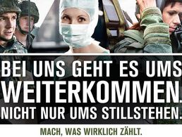 Die Bundeswehr wirbt für sich als Arbeitgeber. Foto: Bundeswehrkarriere