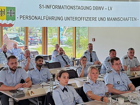 Tagungsleiter Major Daniel Brunner stellte bei der S1-Tagung die Zukunft der Bundeswehr in den Mittelpunkt. Foto: db