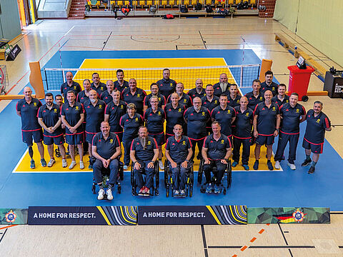 Gut vorbereitet: Die Teilnehmer der Invictus Germany 2024 im Mai im Trainingslager in der Sportschule Warendorf. Foto: Bundeswehr/Sportschule Warendorf