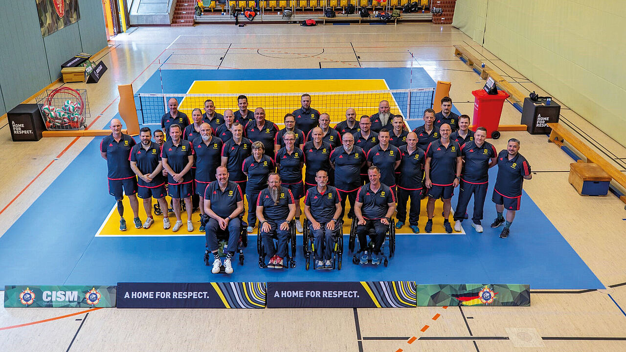 Gut vorbereitet: Die Teilnehmer der Invictus Germany 2024 im Mai im Trainingslager in der Sportschule Warendorf. Foto: Bundeswehr/Sportschule Warendorf