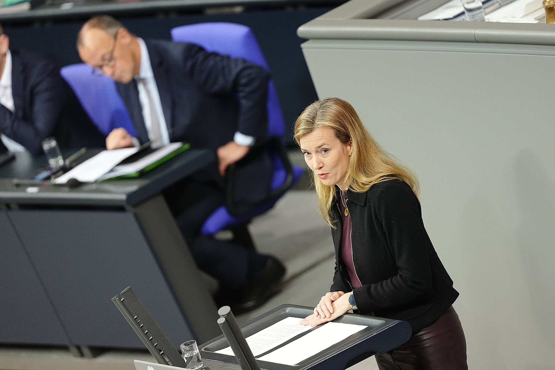 Siemtje Möller betonte, dass mit dem Wehrdienst-Modernisierungsgesetz „etwas Gutes“ gelungen sei. Foto: picture alliance/dpa/Kay Nietfeld